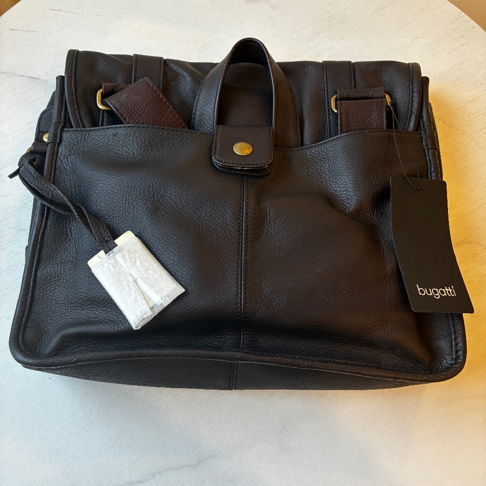 Bugatti Perreira Messenger Bag - Dark Brown - Picture 1 of 5